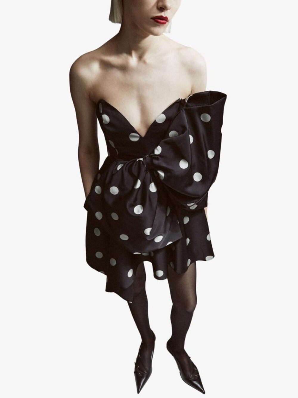 Bardot - Brydie Bow Strapless Mini Dress - Sz 6 - Picture 4 of 4